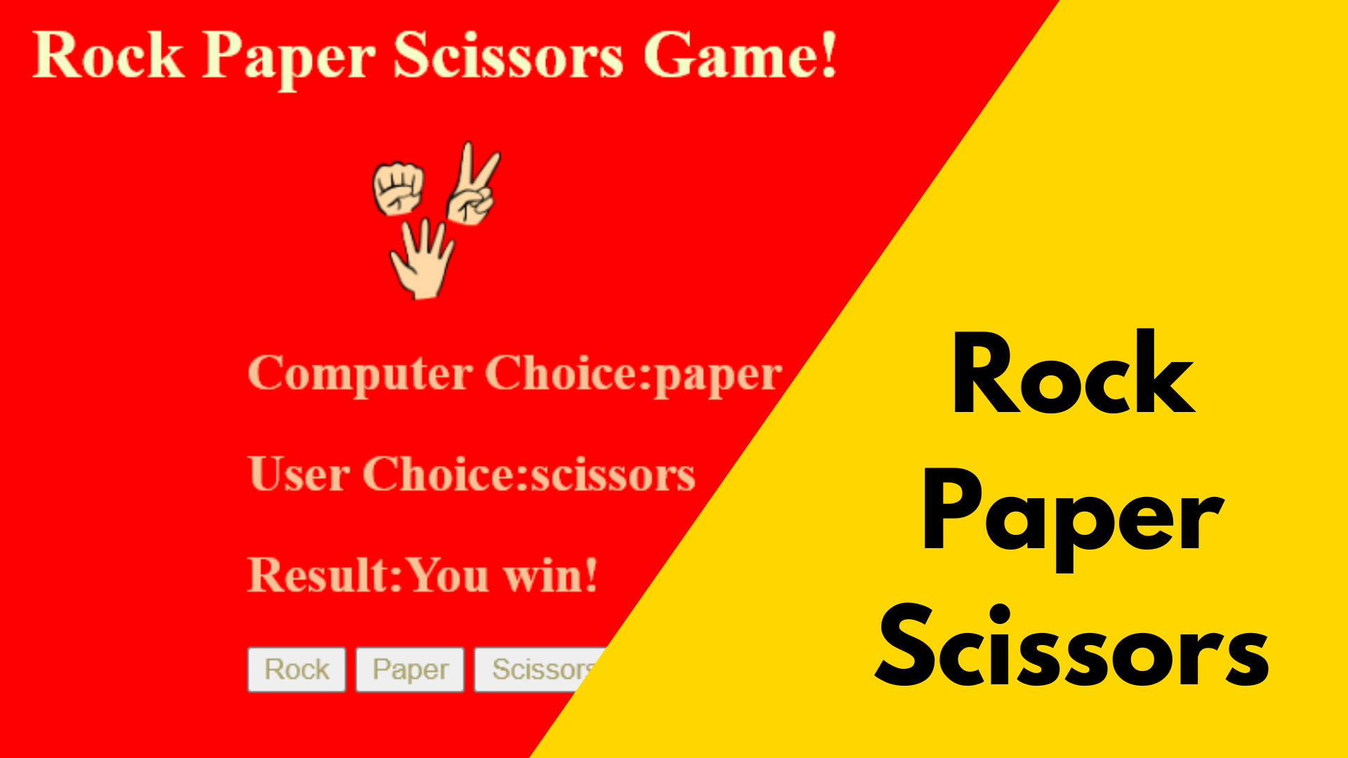 Rock paper scissor, mini game