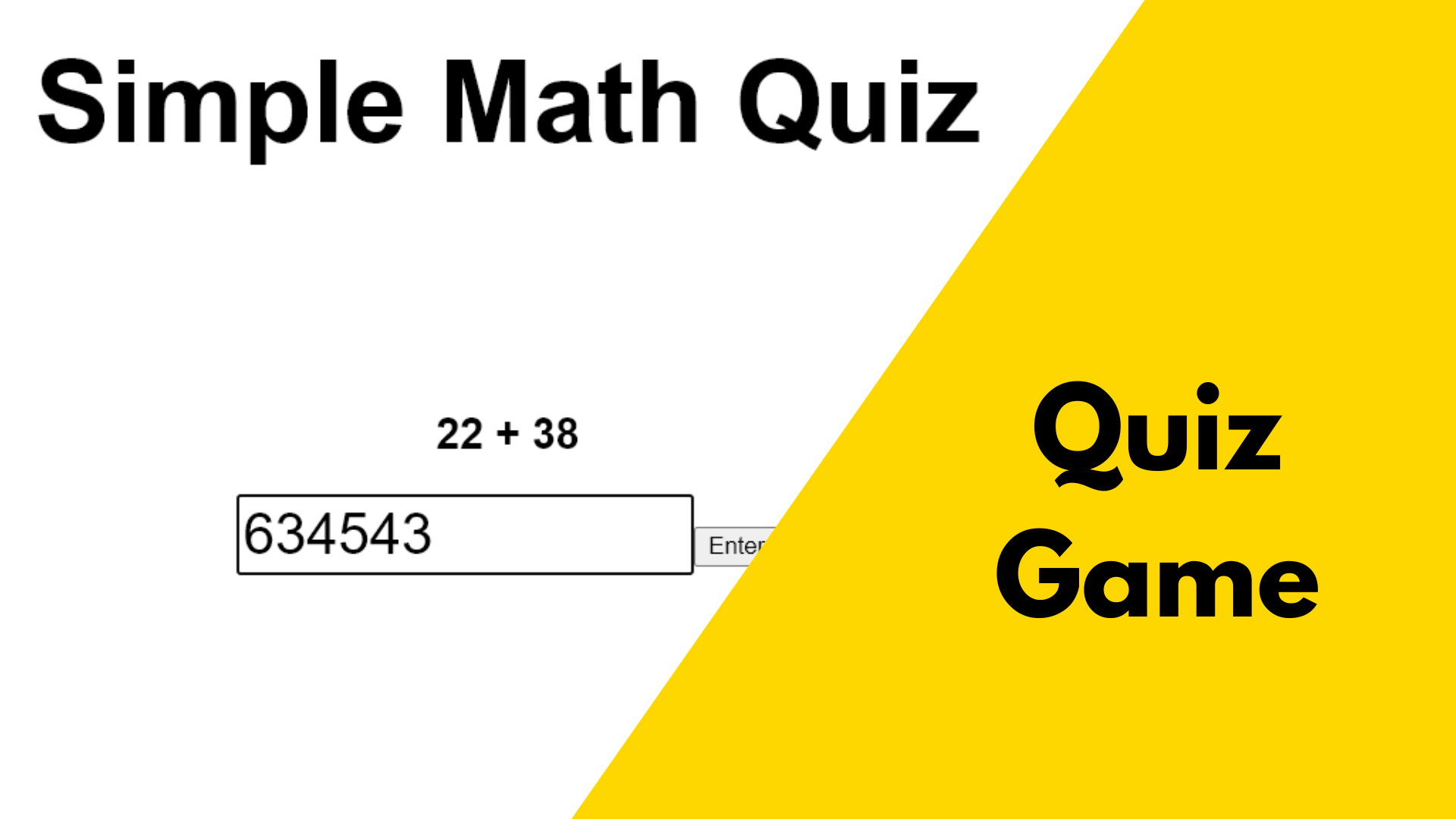 Quiz, Math, Game